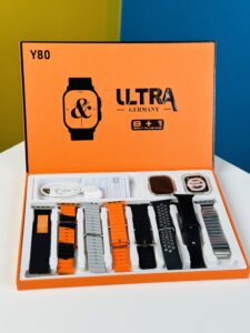 Y80 Ultra Smartwatch With 8 Strap