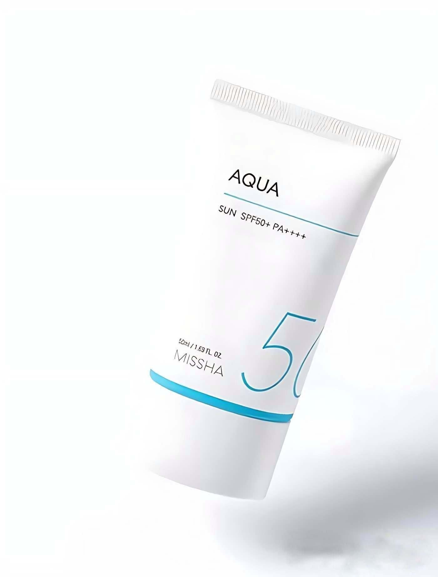 Missha Sunscreen Safe Block Aqua Sun SPF50+ PA++++ – 50ml - Image 2