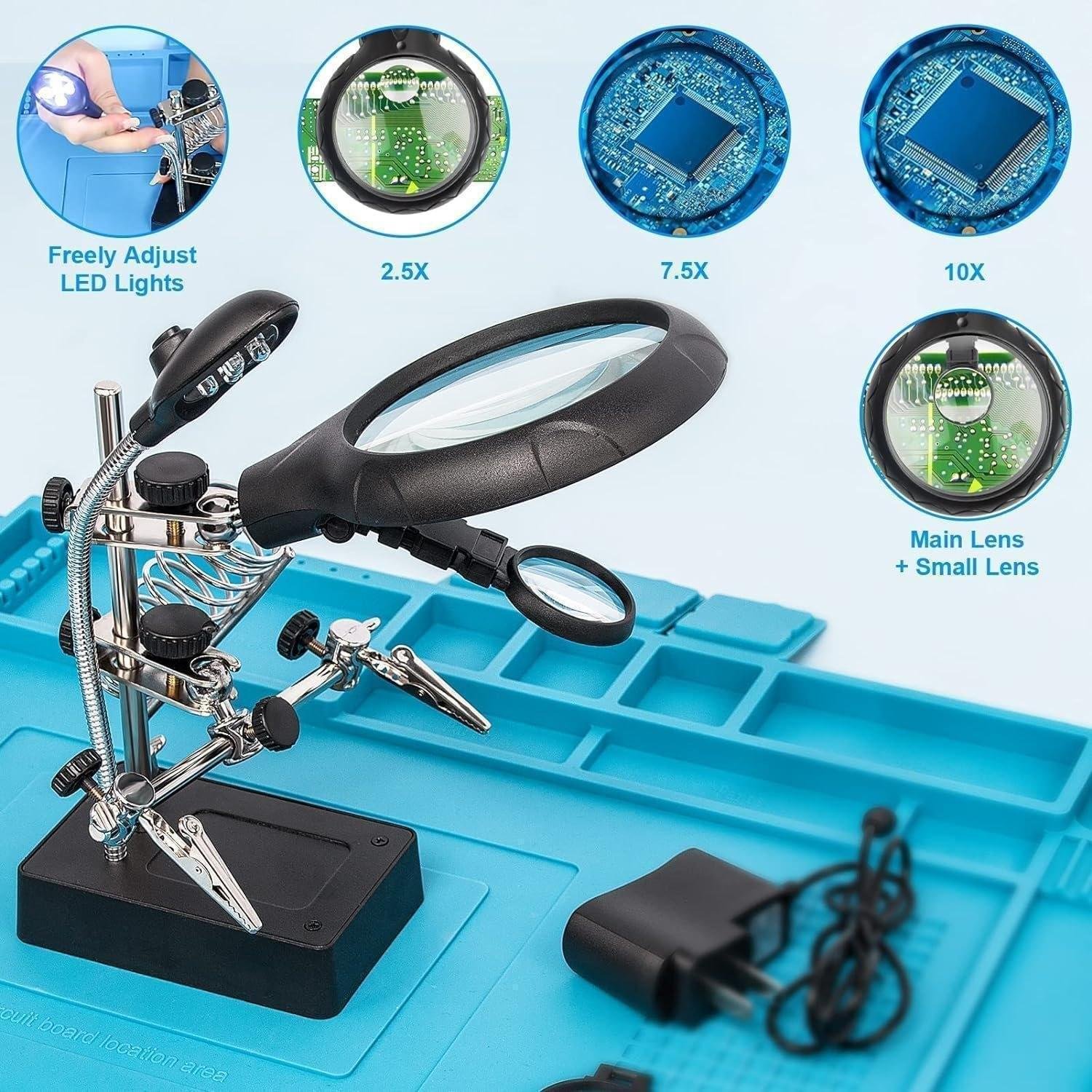 Soldering Station Price In Bangladesh | LED Magnifier Station - Image 2