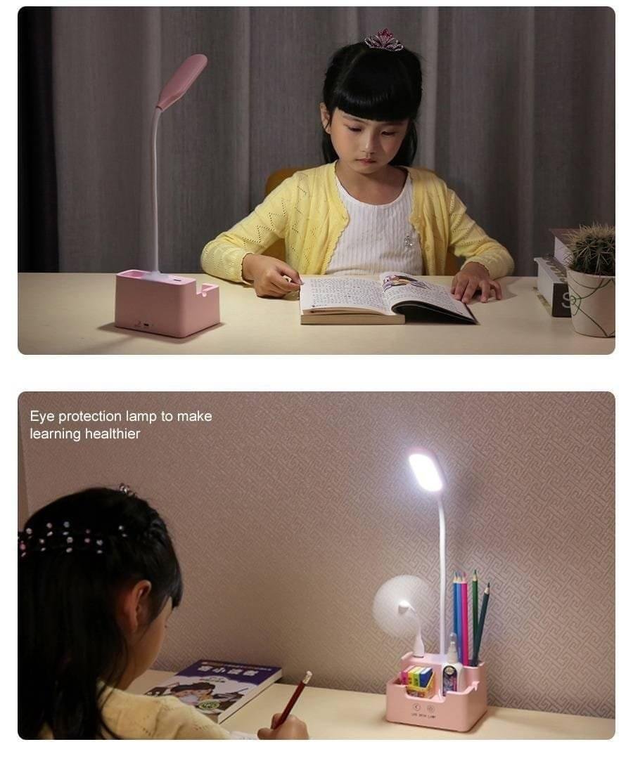 LED Desk Lamp With Fan Price In BD | Multi-function 4 in 1 - Image 2