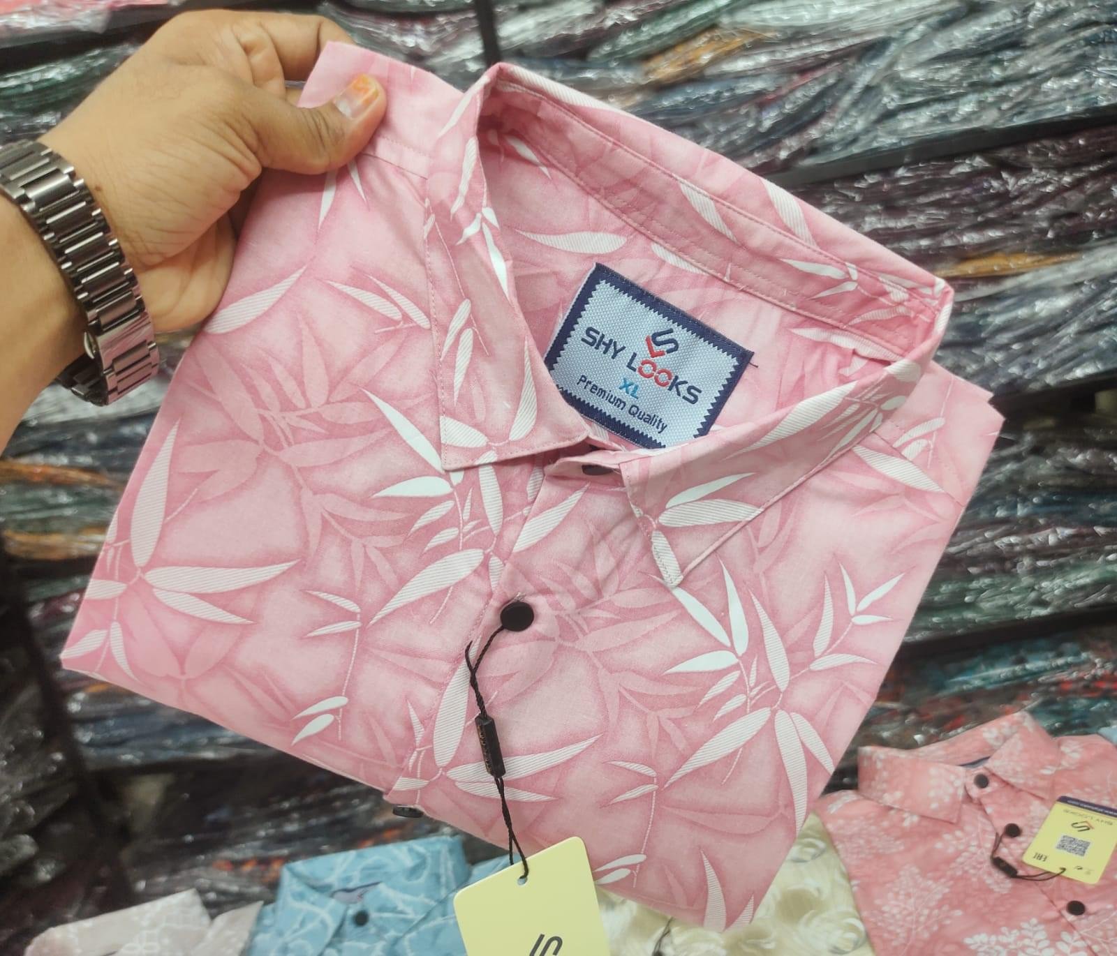 Pure Cotton full Sleeve Print Shirt for Men's - Image 1