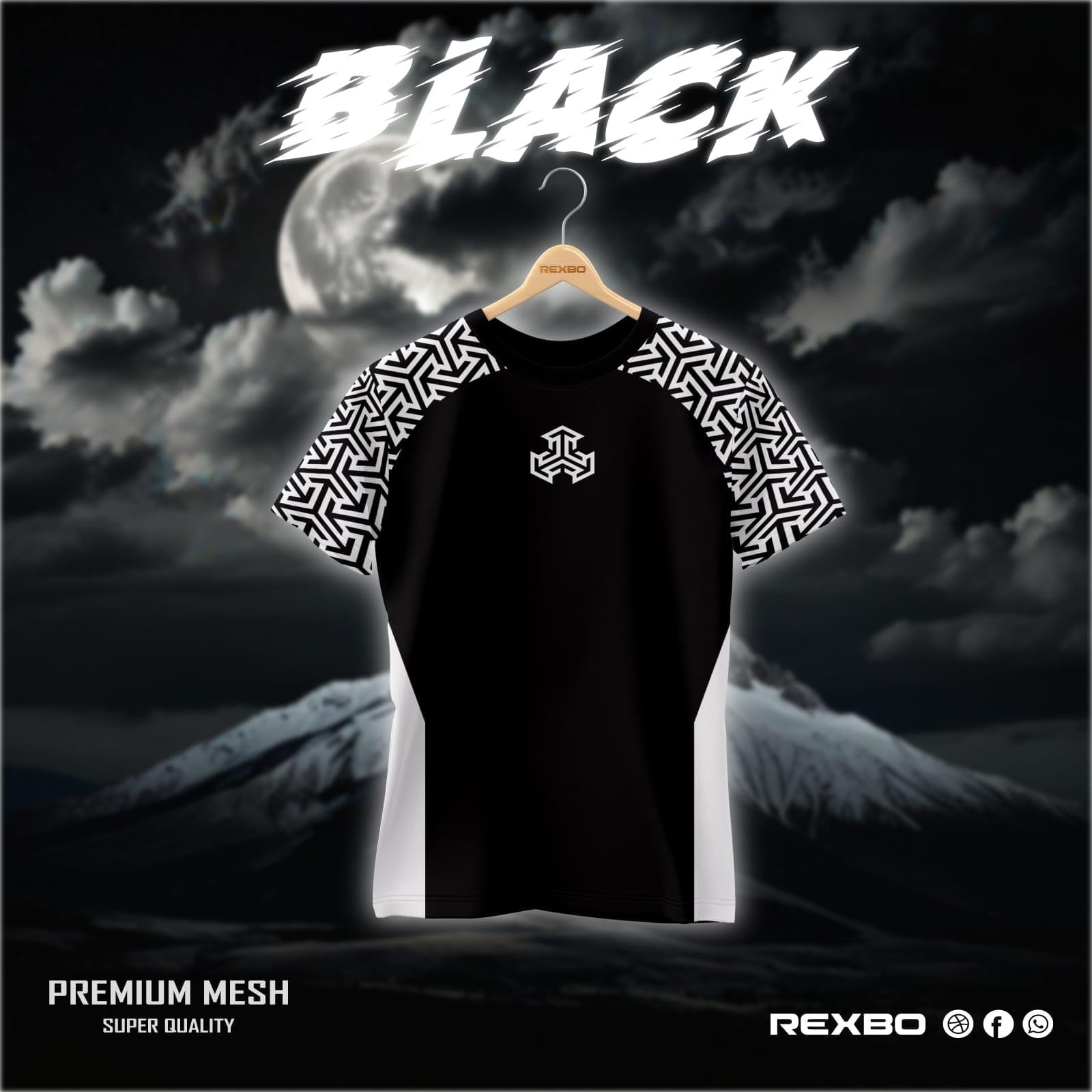 Stylish Mash Fabric Half Sleeve T-shirt - Image 1
