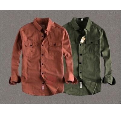 High Thickness Double Pocket Shirt (2PIS COMBO) - Image 1