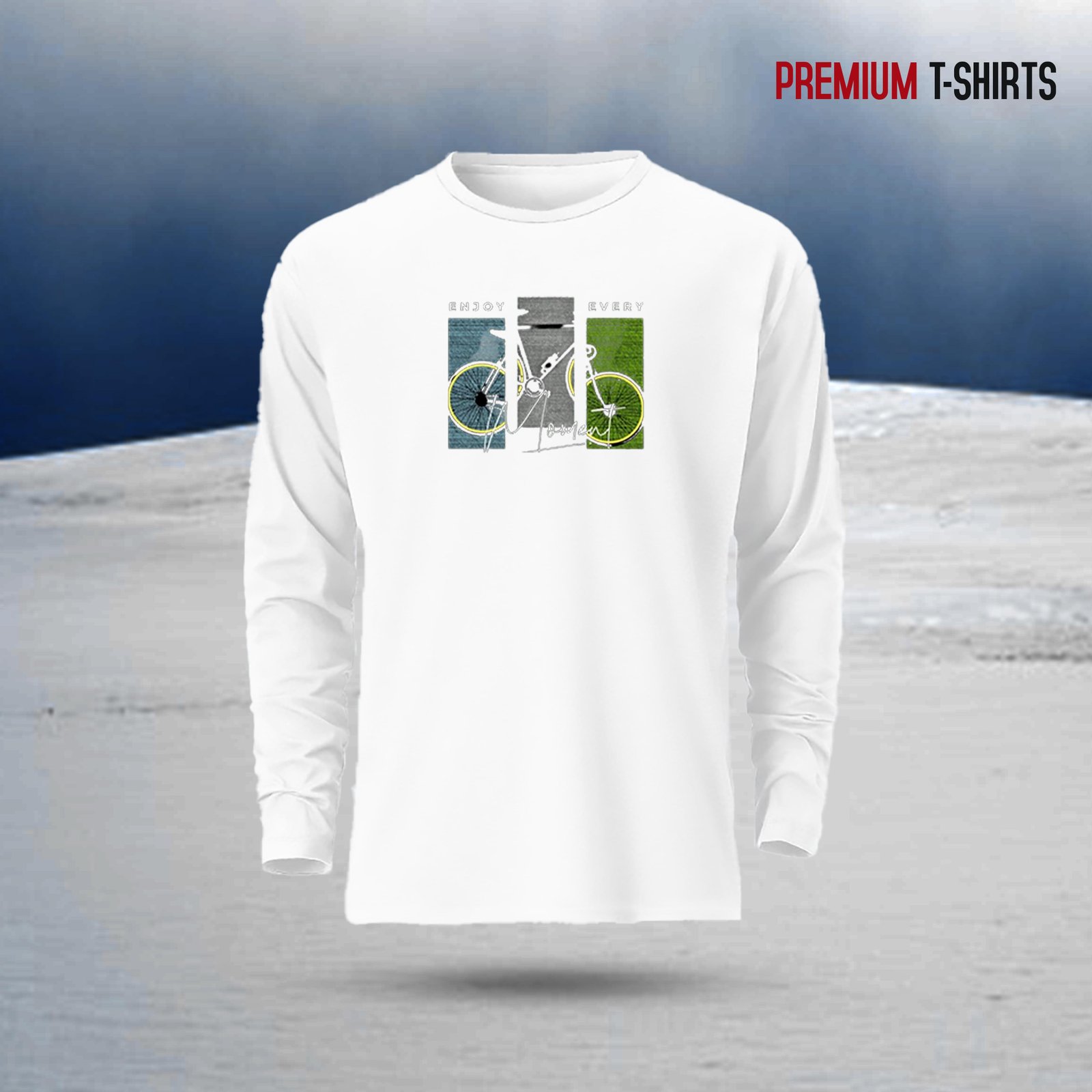 Men's Full Sleeve (Enjoy Moment) T-Shirt - Image 1