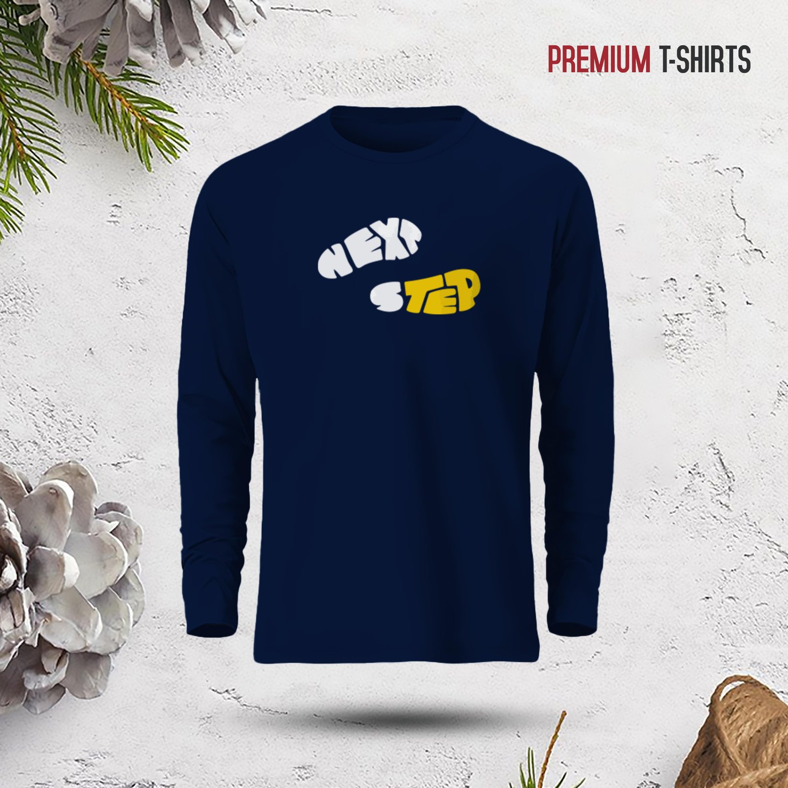 Men's Full Sleeve (Next step) T-Shirt - Image 1