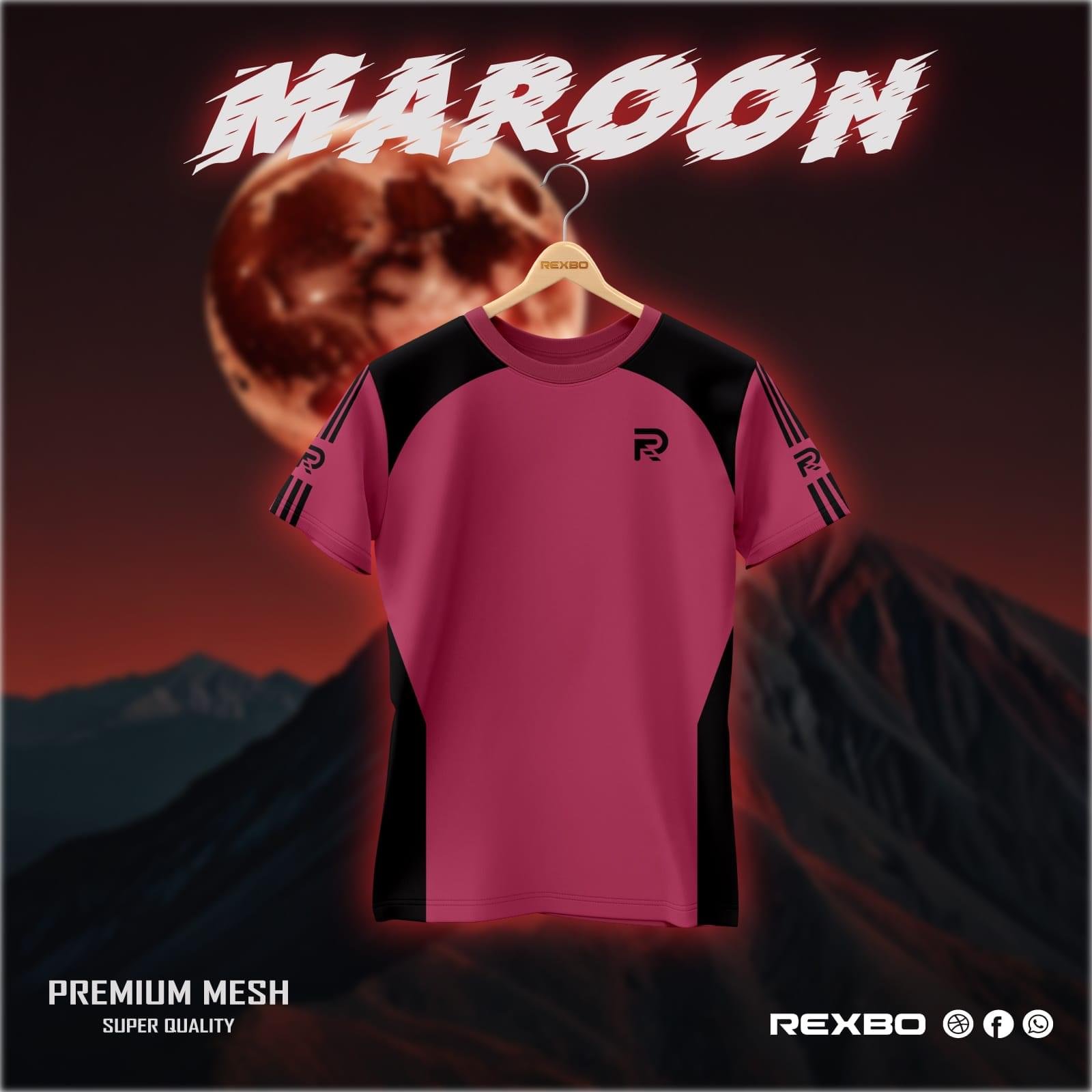 Stylish Mash Fabric Half Sleeve T-shirt - Image 1