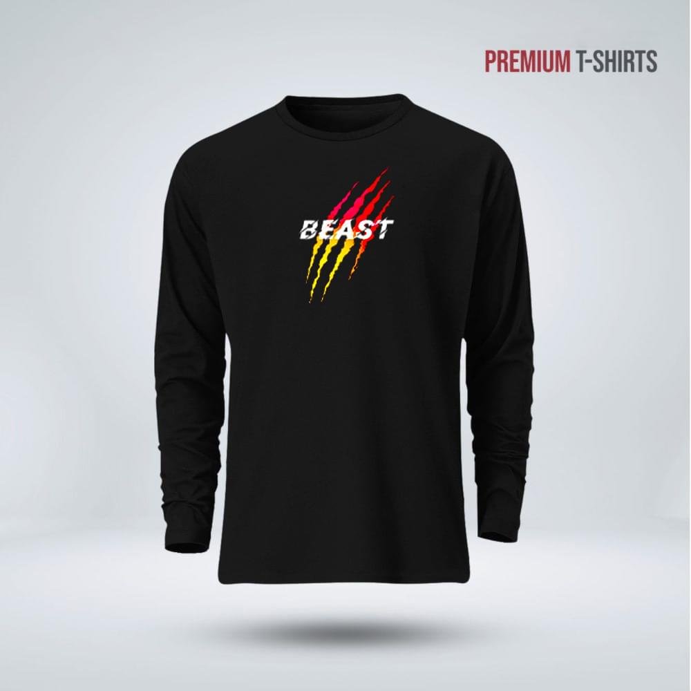 Men's Full Sleeve (Beast) T-Shirt - Image 1