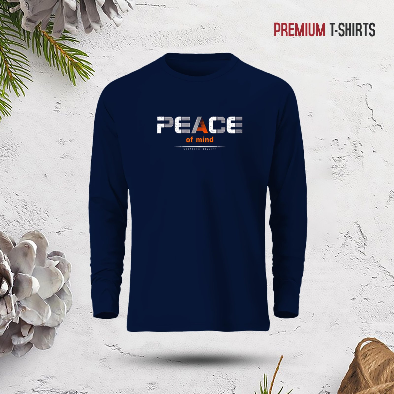 Men's Full Sleeve (Peace of Mind) T-Shirt - Image 1