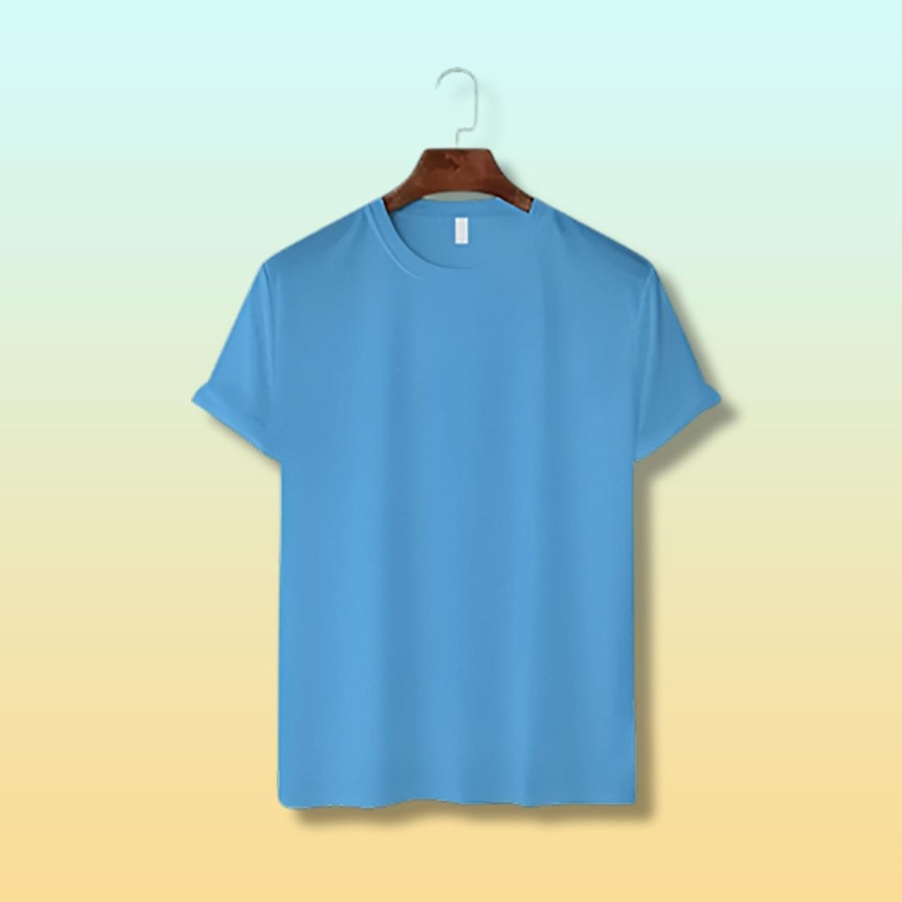 Men's Premium Solid T-Shirt- Sky - Image 1