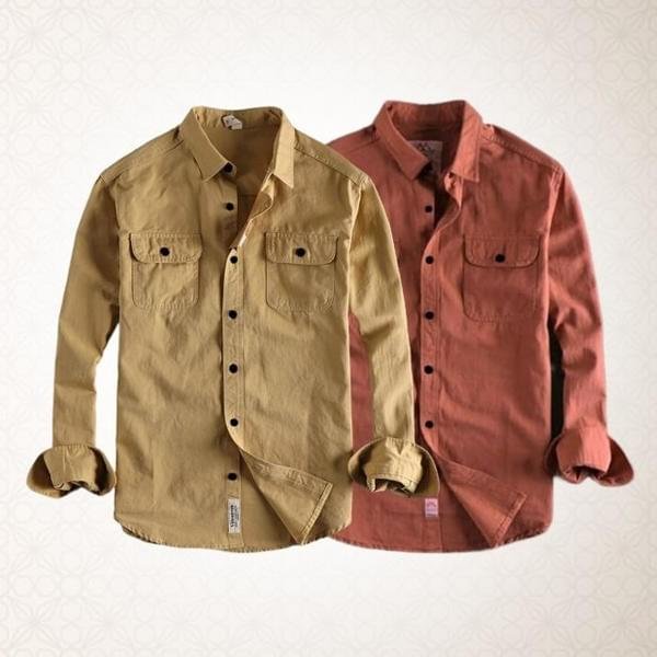 High Thickness Double Pocket Shirt (2PIS COMBO) - Image 1
