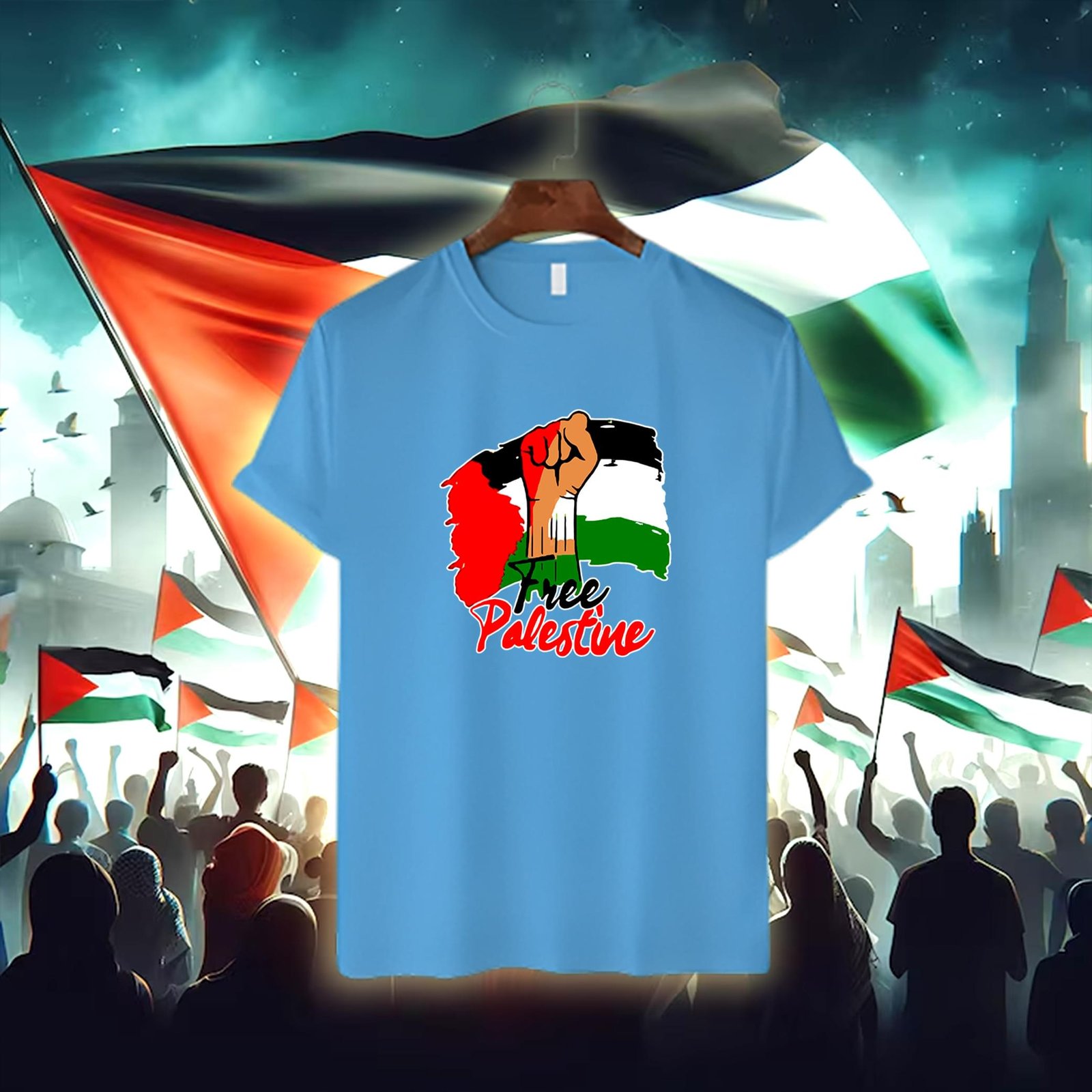 Save-Gaza Cotton T-shirt - Image 1