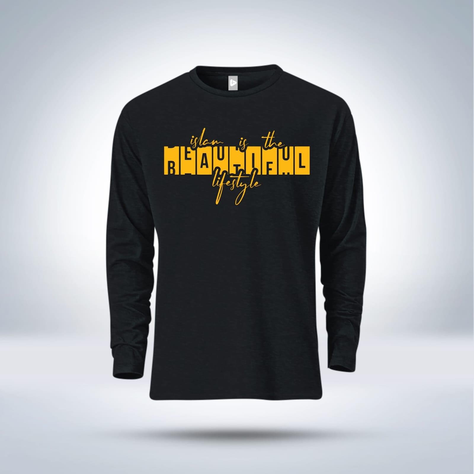 Islamic calligraphy Full Sleeve T-Shirt for men - Image 1