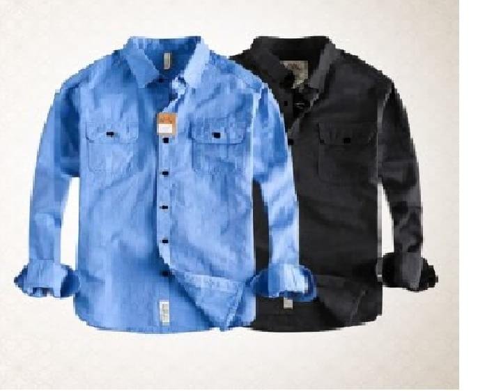 High Thickness Double Pocket Shirt (2PIS COMBO) - Image 1