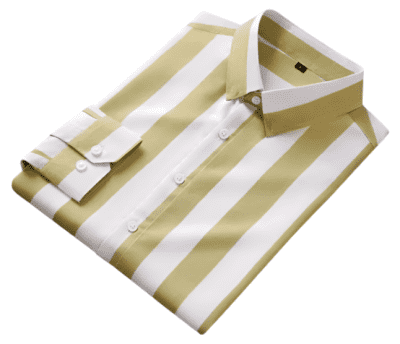 Men's long sleeve stripe / print shirt - Image 1