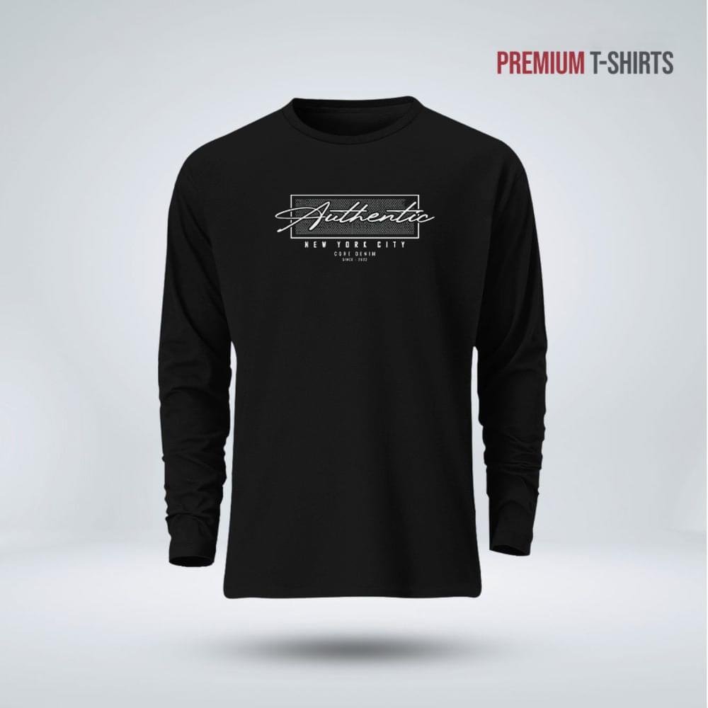 Men's Full Sleeve (Authentic) T-Shirt - Image 1