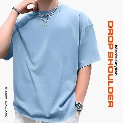 Men's Stylish Drop Shoulder-Blue - Image 1